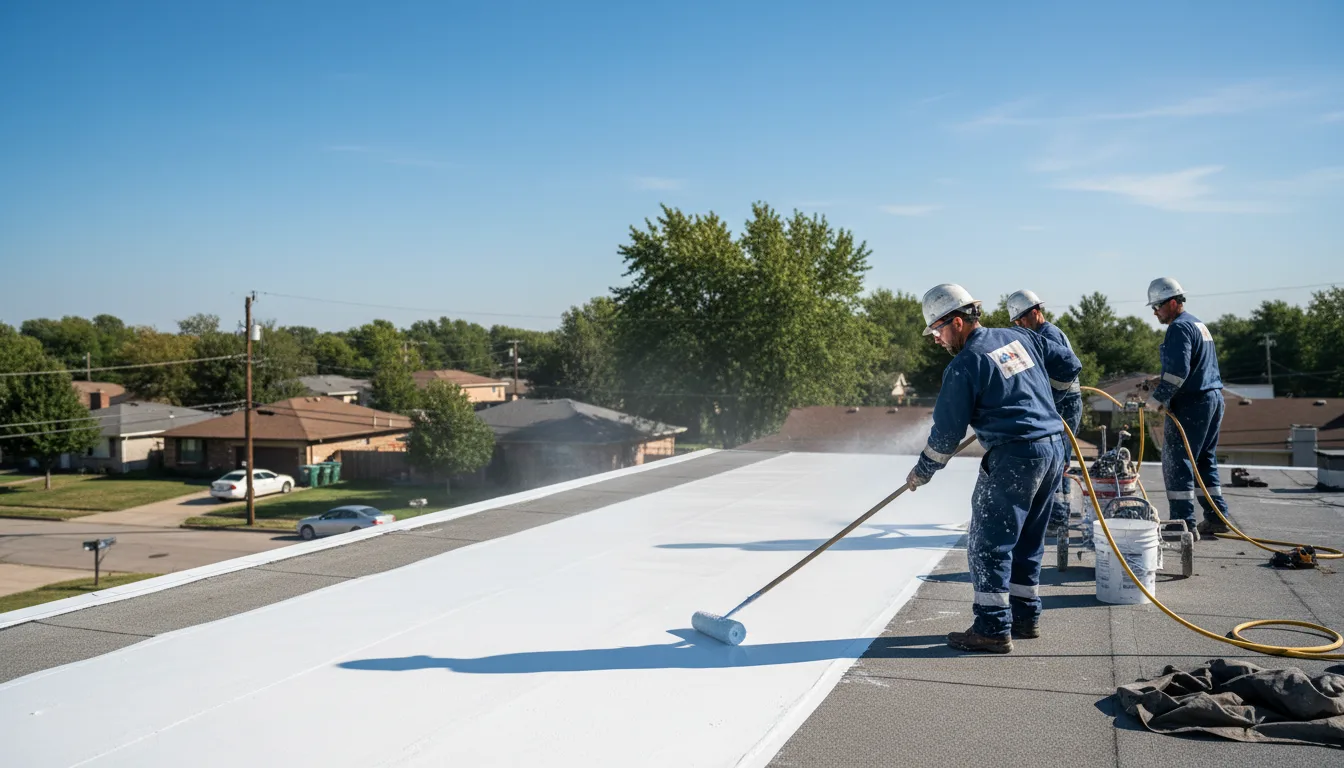 Commercial roof coating in Illinois City, IL near me